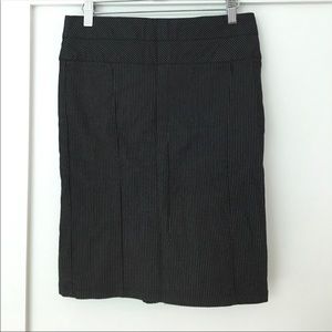 Pinstripe kickpleat pencil skirt, Size L